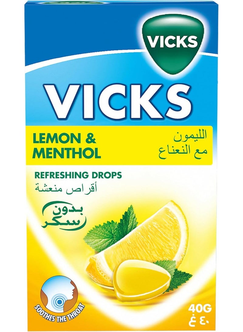 Vicks Throat Refreshing With Wild Cherry & Eucalyptus And Lemon And Menthol Sugar Free 40 gm - Image 4